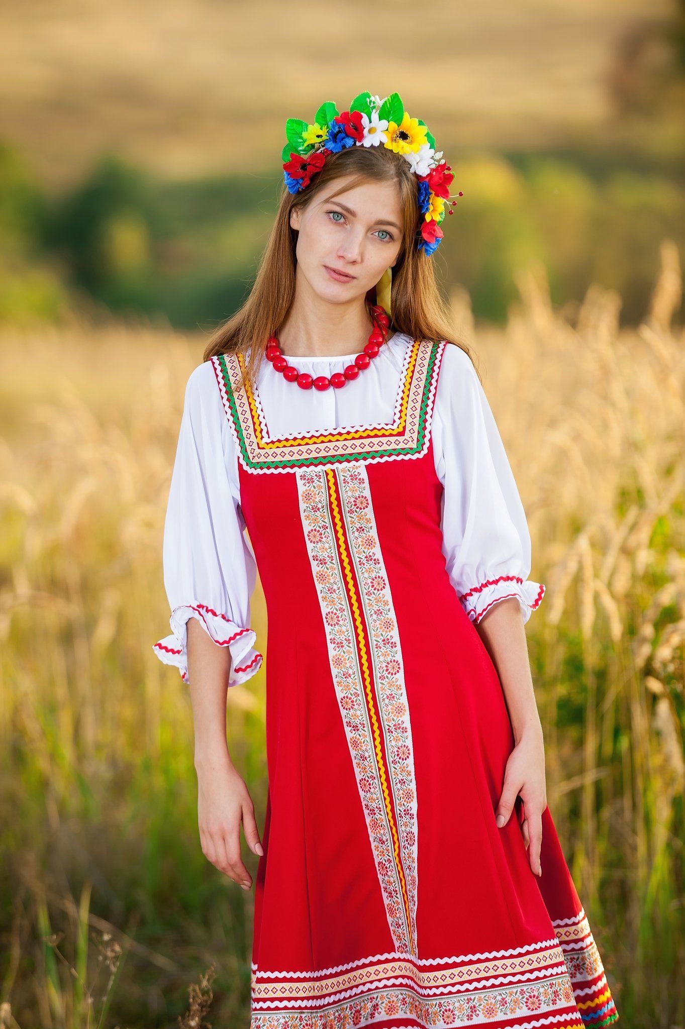 Women in Slavic costumes in Okayama