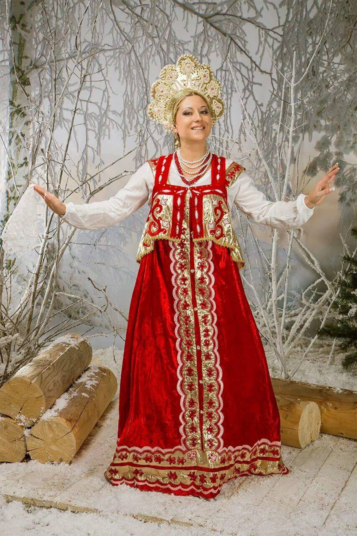 Girls in Slavic costumes in Okayama