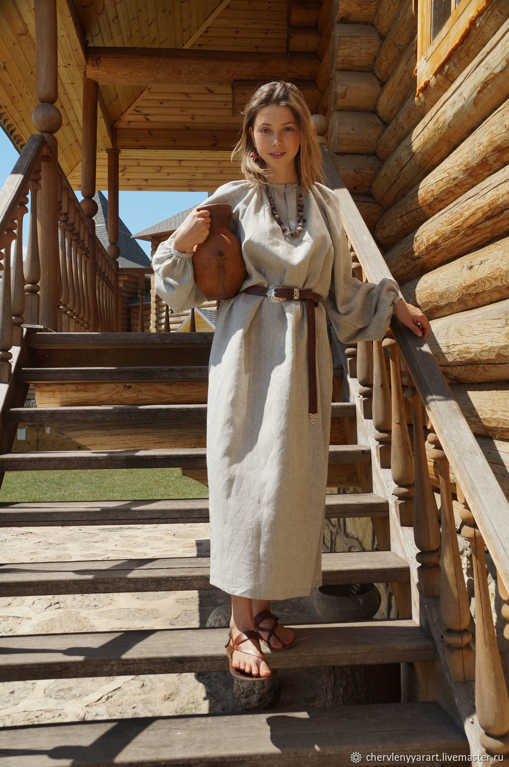 Girls in Slavic costumes in Okayama